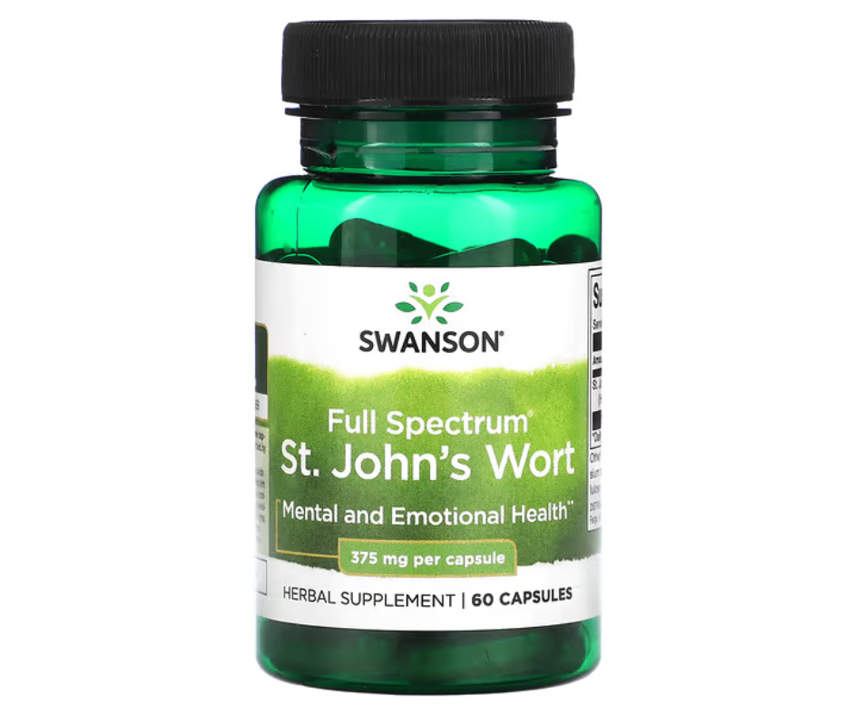 Swanson, Hierba de San Juan de espectro completo, 375 mg