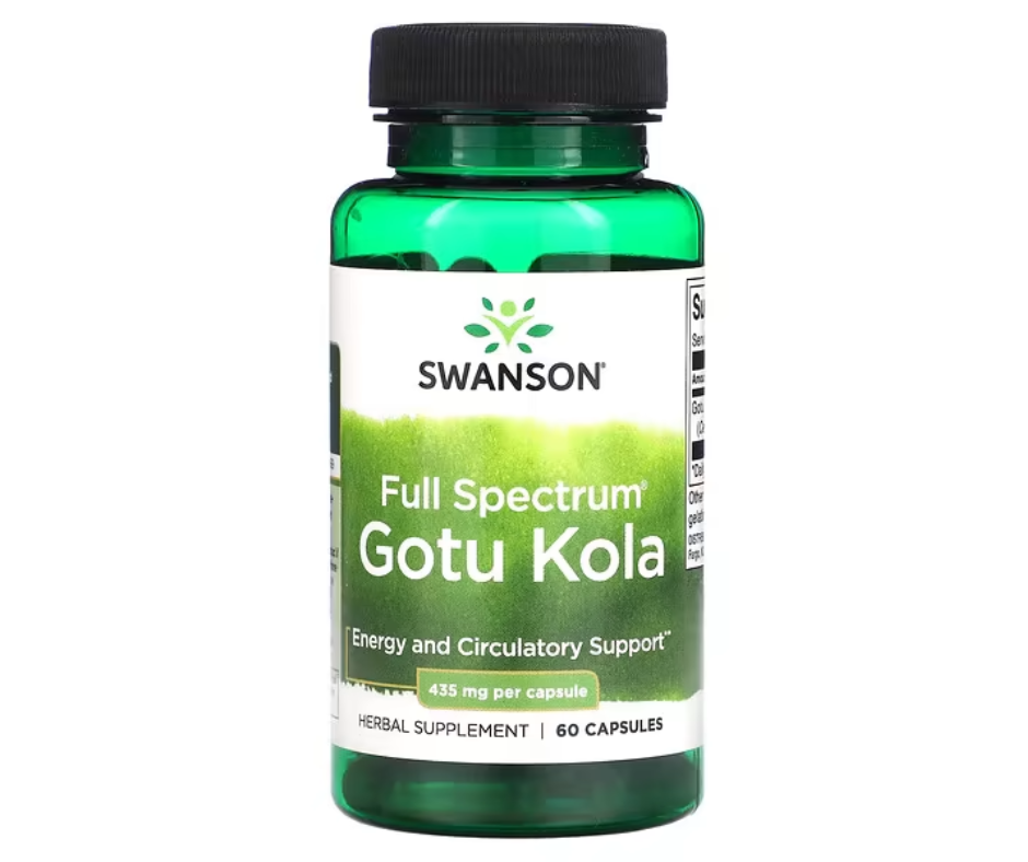 Swanson, Gotu kola de espectro completo, 435 mg